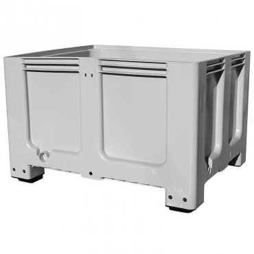 Boxpalet Plastic Cu Pereti Plini, 1200 x 1000 x 760 mm