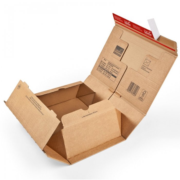 Cutie Din Carton Cu Folie De Retentie ColomPac®, 300 x 212 x 43 mm-Cutii Carton Cu Folie De Retentie