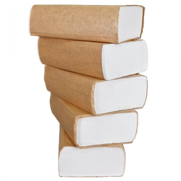 Prosop Hartie Pliat, Alb, Z-Fold, 5 buc/pachet-Consumabile Hartie